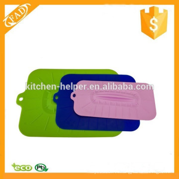 Suave y Flexible Eco-Friendly Silicona Rectangular Alimentos Cubrir